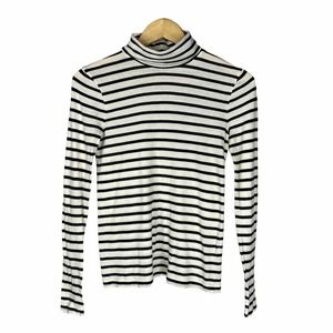 J Crew Striped Long Sleeve Turtleneck Small
